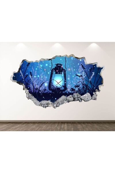 KanvasSepeti Full HD štampa 3D moderna zidna nalepnica