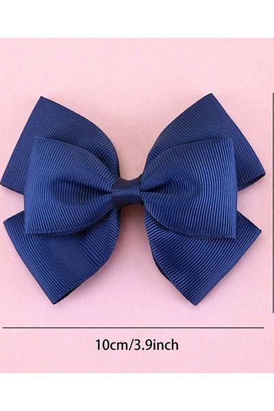 SavBrand Νέος σχεδιασμός Κλιπ πόρπης με φιόγκο Navy Blue