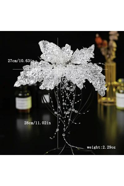Eva Flore Beaded Tasseled Bridal Engagement Maternity Hair Comb Hairpin