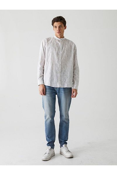 Ltb Patterned Collar Shirt