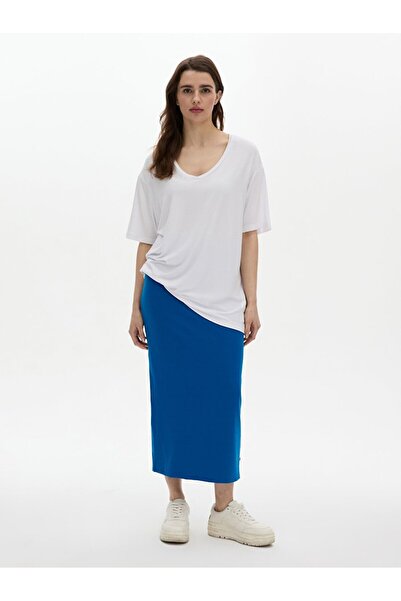 Ltb V-neck Relax Fit White T-shirt