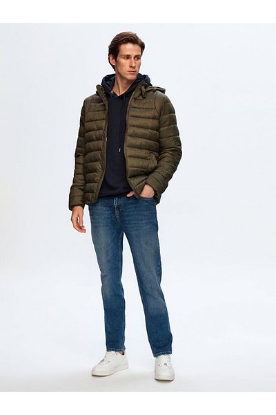 Ltb Hooded Short Green Coat