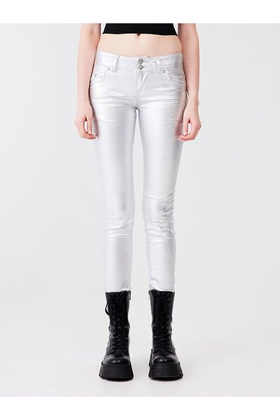 Ltb Pantaloni albi strălucitori