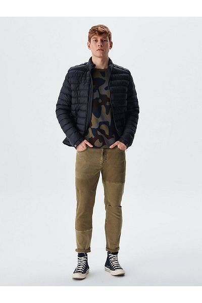 Ltb Puffer Κοντό Μαύρο Παλτό
