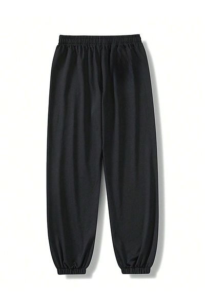 Boi Usa Star Sweatpants Jogger - Μαύρο εμπριμέ ψηλόμεσο λαστιχένιο πόδι