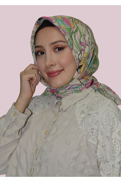LOPRES Pink Anemone Soft Scarf