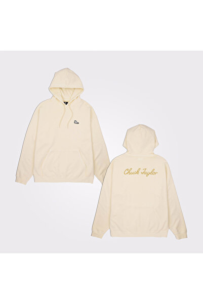 Converse Go-To Chuck 70 Loose Fit Pullover Unisex Krem Hoodie