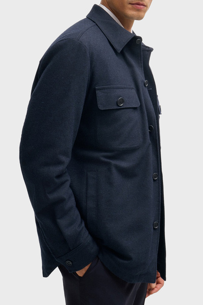 BOSS Yünlü Regular Fit Düz Yaka Ceket Erkek CEKET 50527888 405