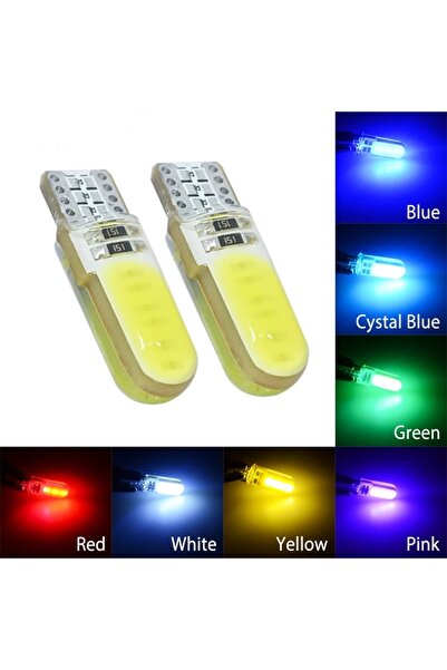 LOVYCO 2 Adet T10 5w BEYAZ Ledli Araba Oto Işık Iç Lamba Park Plaka Led Ampul...