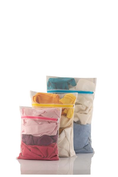 İNKOHA 3 Laundry Nets with Colorful Zippers