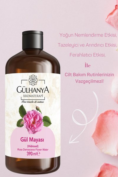 Gülhanya Aromaterapi Gül Mayası 2'li Set - Yoğun Gül Yağlı Gül Suyu Sıkılaştırıcı, Aydınlatıcı ve Arındırıcı Tonik