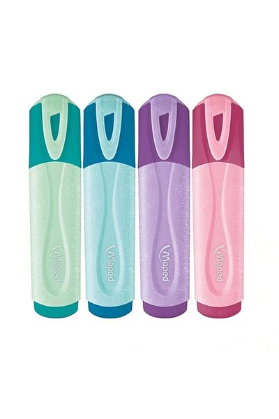 Maped 742046 Glittery Pastel Highlighter Pen Set of 4