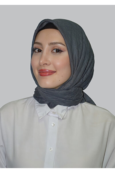 HeavenlyScarfs Anthracite Bamboo Crash Scarf