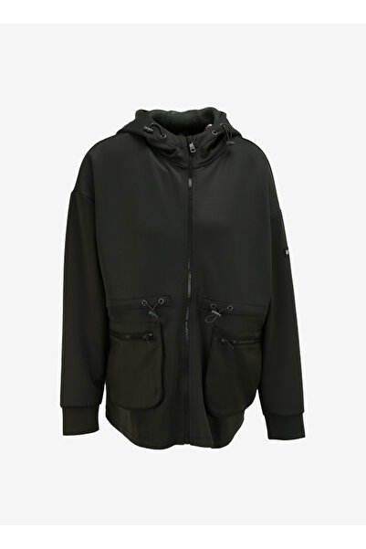 Caterpillar Haki Kadın Dik Yaka Sweatshirt C3WL-SWT33