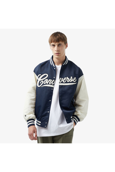 Converse Vintage Varsity Jacket Unisex Füme Ceket