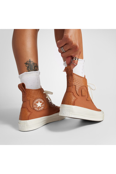 Converse Chuck 70 Women's Orange Leather Sneaker