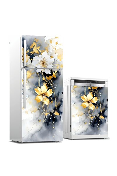 RENKLİ HOBBY Buzdolabı Ve Bulaşık Makinası Kapağı Kaplama Sticker - Kapak Folyo Desen Kaplama