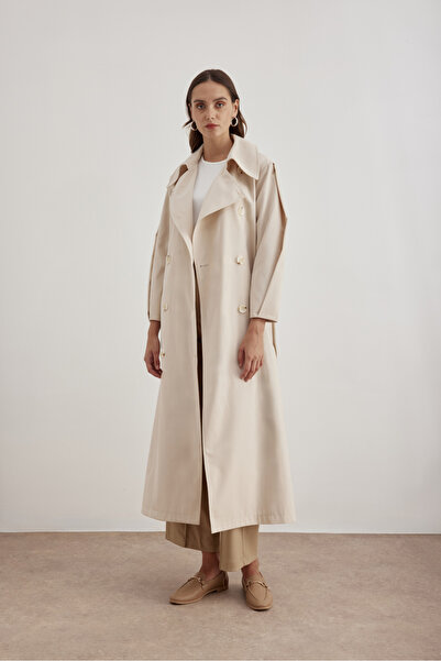 Aker 7183111 Kemer Detaylı  Pardösü