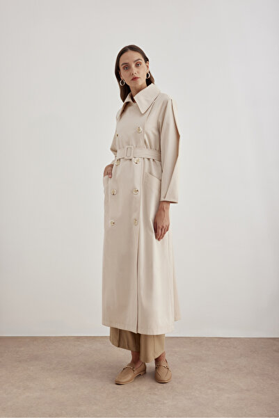 Aker 7183111 Kemer Detaylı  Pardösü