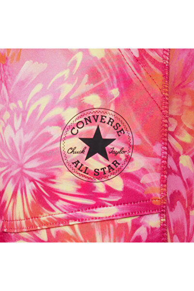 Converse Printed High Rise Çocuk Pembe Tayt