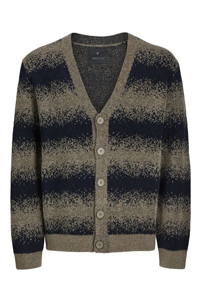Jack & Jones Premium Strickjacke Gestreift Strickjacke