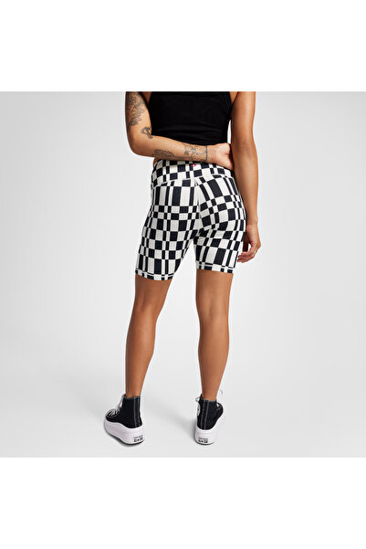 Converse Checkered Desenli Kadın Siyah Tayt