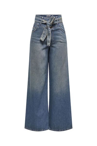 Only Jeans mit weitem Bein ONLJOELLE Hohe Taille Weiter Beinschnitt Jeans