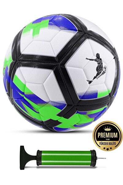 Telvesse Futbol Topu LaLiga Pompalı Sert Zemin Halı Saha Futbol Topu No:5 Yeş...