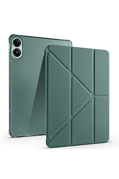 Fibaks Redmi Pad Pro 12.1 inch Kılıf Kalem Bölmeli Katlanabilir Standlı Uyku Modlu Koruyucu Kapak