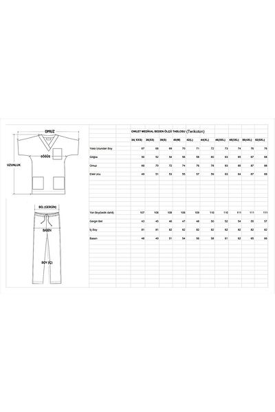 Owlet Medikal Set de uniforme chirurgicale Black Scrubs