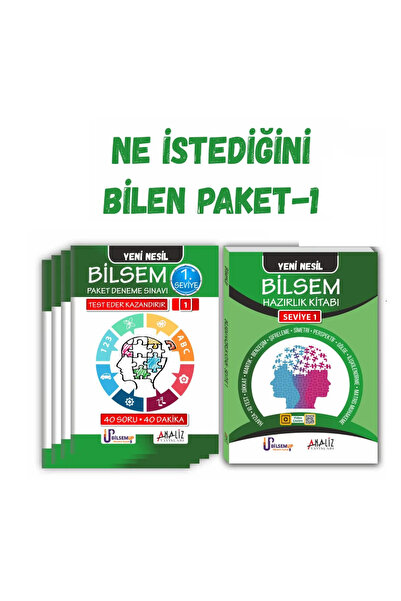 ANALİZ YAYINCILIK Bilsem Ne Istediğini Bilen Paket 1 (HAZIRLIK KİTABI PAKET D...