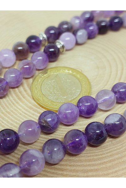 Yasamtohumu Amethyst Stone 99 Prayer Beads 8mm (8968)