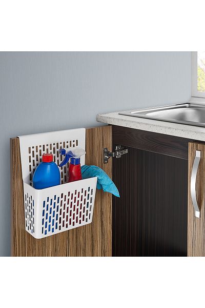 Dükkanönü Compile Hangable Closet Organizer Practical Multi-Purpose Hanging In-Cabinet Detergent Holder Pen Holder Org-52