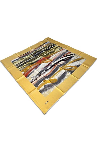 Aker Καπνιστό κίτρινο μεικτό σχέδιο Μεταξωτό μαντήλι Τίβιλ 8808713-961