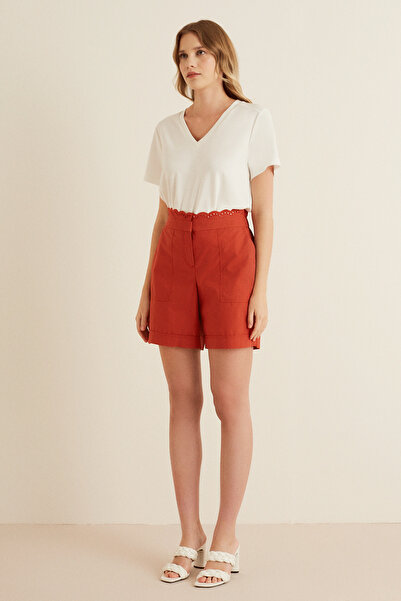 Naramaxx Beli Nakışlı Şort