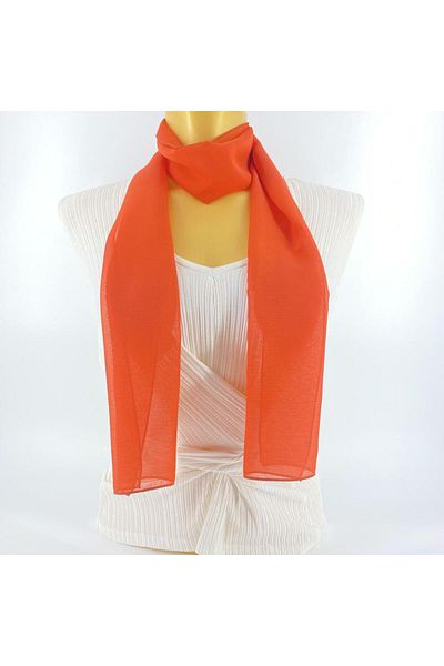 Tedz Collection PAREDORA Light Red Ribbed Long Scarf