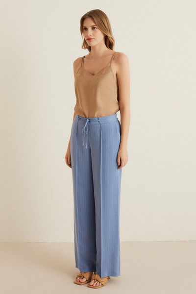 Naramaxx Bol Paça Beli Bağcıklı Pantolon