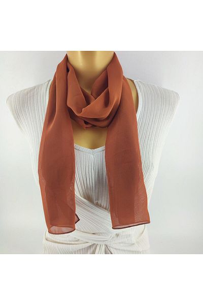 Tedz Collection وشاح طويل بلون الطوب من PAREDORA