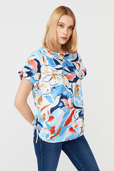 Naramaxx Yanları Büzgülü Düşük Kollu Bluz