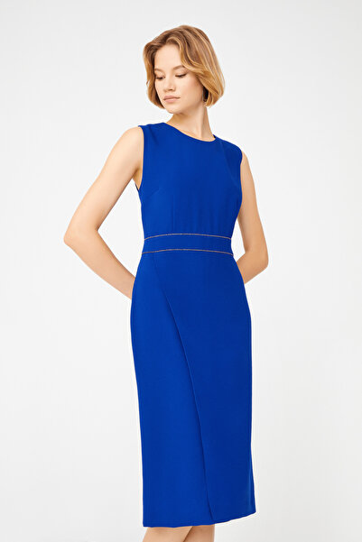 Naramaxx Yırtmaç Detaylı Midi Boy Elbise