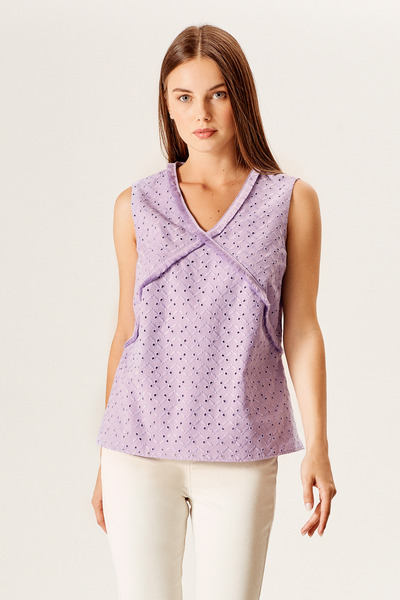 Naramaxx Ön Bedeni Brode Püskül Detaylı Bluz