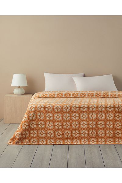 English Home Florette Acrylic - Yellow Single Blanket