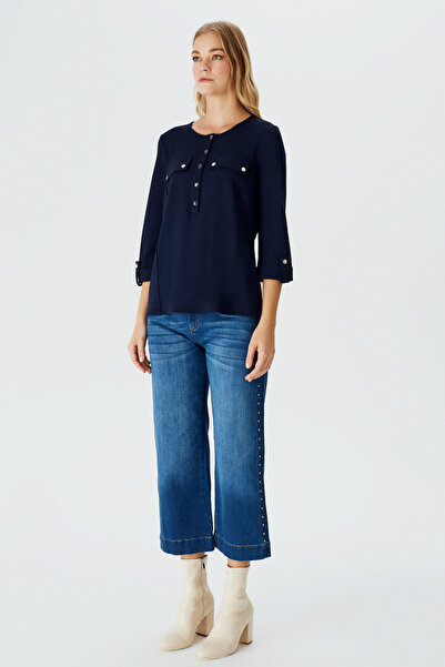 Naramaxx Çıtçıt Detaylı Örme Bluz