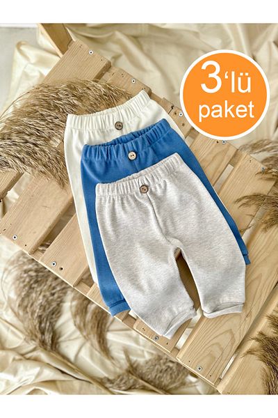Zuff Baby 3-Piece Fitted Single Bottom Pants Leggings for 0-2 Years Old Baby Boy and Child - Camisole 00032561