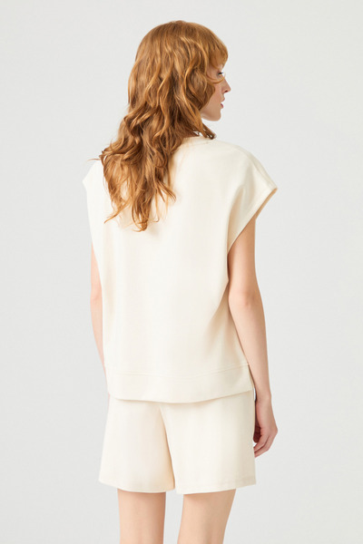 Naramaxx Geniş Kesim Pamuk Karışımlı Örme Bluz