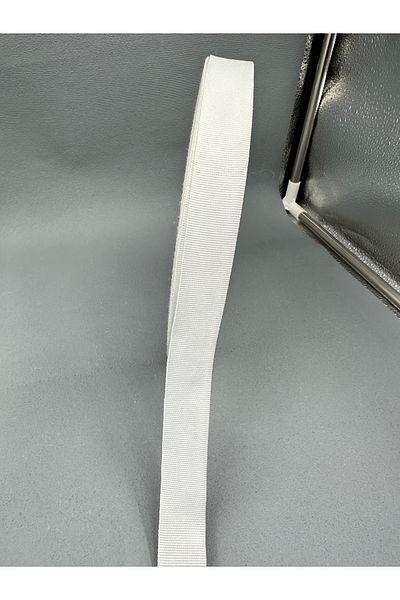 paşateks since 1995 şekil White Grosgrain Ribbon - 5 Meters, 2.5 cm