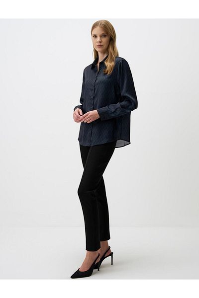 Jimmy Key Black High Waist Regular Leg Knitted Trousers