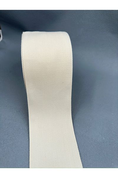 paşateks since 1995 şekil 3 Meters Grosgrain Ribbon - 7 cm Raw/Ecru
