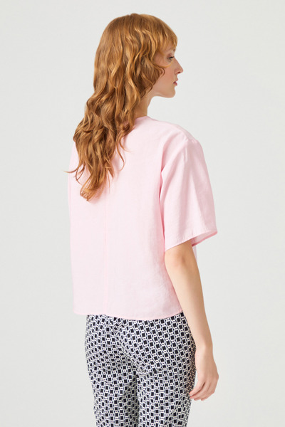 Naramaxx Yarım Kollu Geniş Kesim Bluz