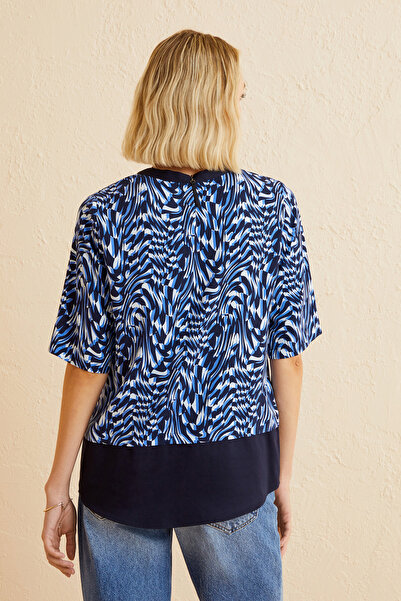 Naramaxx Kontrast Detaylı Ferrmuarlı Bluz